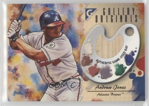 Andruw Jones #GO-AJ — 2002 Topps Gallery Originals Bat baseball card