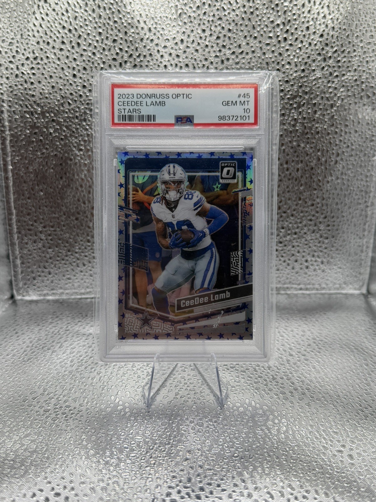 2023 Panini Donruss Optic CeeDee Lamb #45 Stars Prizm PSA 10