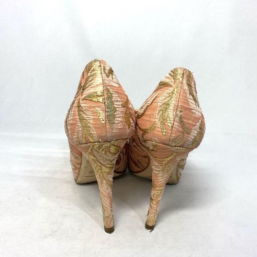 Dolce&Gabbana Women 6.0US Size 23cm Pink Gold Color High Heels Luxury Elegant - Picture 5 of 9