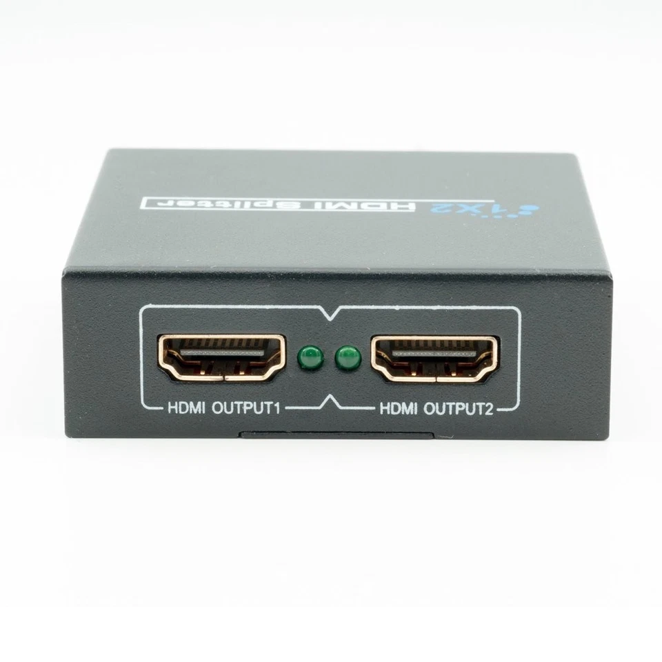 1x2 HDMI Splitter 1to2 ver1.4 HDMI Audio Video Supporto 3D 1080P HD HDTV Spina U - Immagine 4 di 4