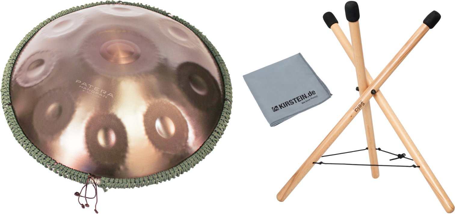 Набор для приготовления курда Patera HPDM-6 Handpan D из нержавеющей стали в комплекте с микрофасетной сумкой Ständer