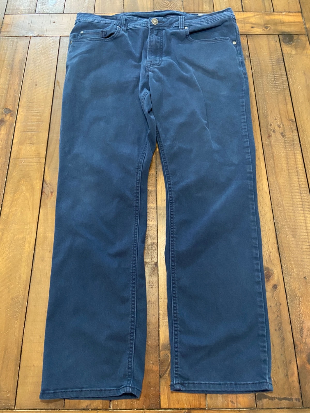 's Buffalo David Bitton Slim Stretch Navy Pants Jeans Chino 