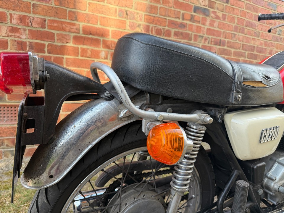 Honda CB200 1974 Motorcycle Red Historic Vehicle Twin Exhuast | eBay UK