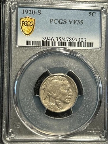 1920-S Buffalo nickel VF35 PCGS #3946