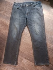 Buffalo Jackson-X Jeans Men  36x30 Actual 36 x 29) Dark Blue Straight Stretch hm