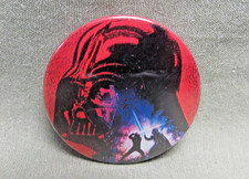 DARTH VADER & LUKE GERMAN ROLF SCHULTZ 1 1/4  BUTTON vintage 1983 Star Wars pin