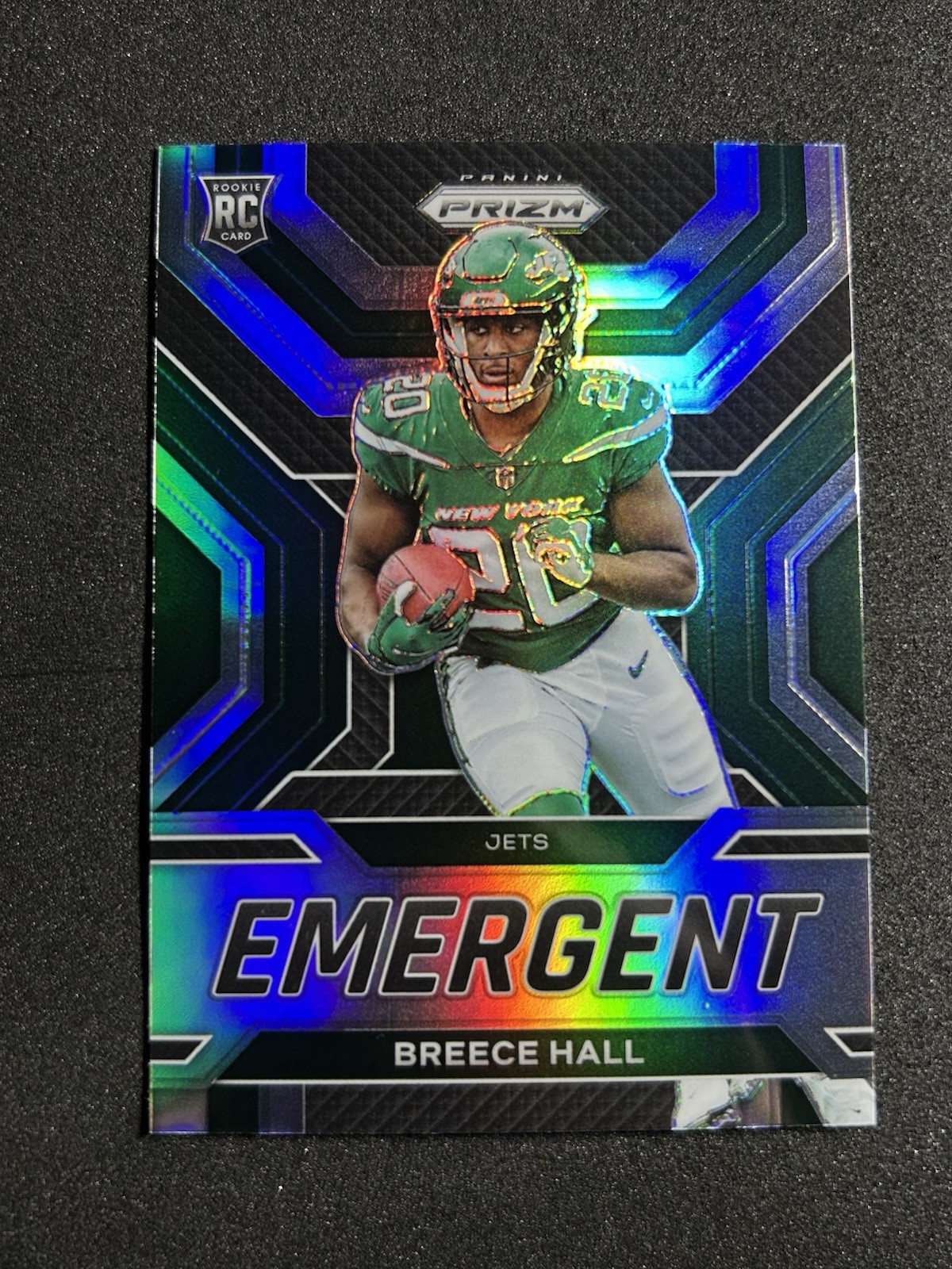 2022 Panini Prizm Breece Hall Emergent Prizm Silver Rookie