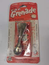 Vintage toy / Metal Cap Grenade / Callen Mfg. / sealed original package / NOS