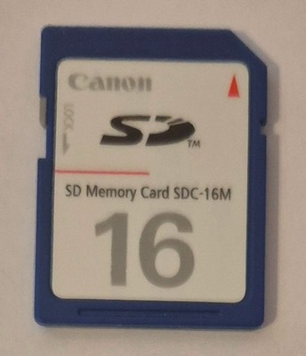 16 MB Canon SD Speicherkarte 16MB Secure Digital Memory Card Karte Kamera