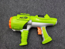 NERF Dart Tag Hyperfire Barrel Gun Blaster GreenRotating Shot Hasbro 2005 Tested