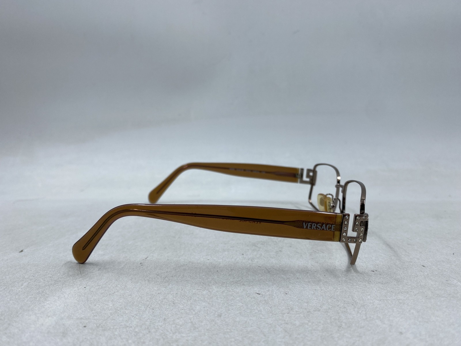 Versace Gold Rectangular Frame Eyeglasses - image 5