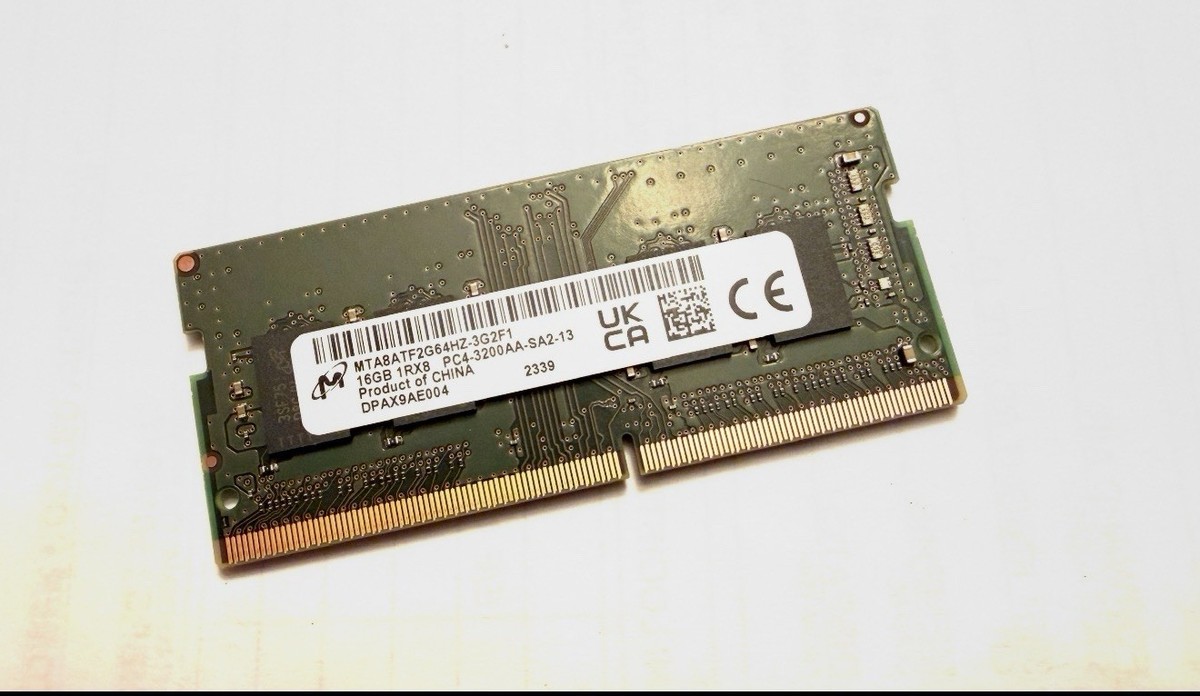 MT8ABTF264H64Z3G1 16GB DDR4 メモリ Micron MTA8ATF2G64HZ-3G2F1 16GB PC4-25600 DDR4-3200MHz SoDIMM