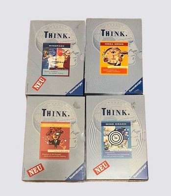 4x Ravensburger Think Spiele - Gehirntraining Sammlung