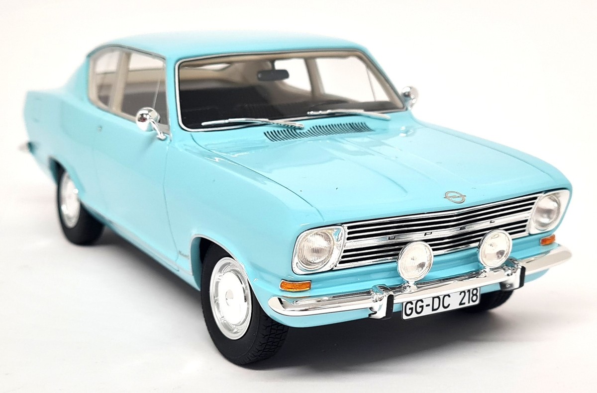 Cult 1/18 - Opel Kadett B Coupe Blue 1966 (Door Handle) Resin
