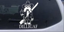DILLIGAF Do I Look Like I Give A F Car or Truck Window Laptop Decal Sticker
