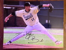 Tyler Beede SIGNED 8x10 Vanderbilt Commodores color photo