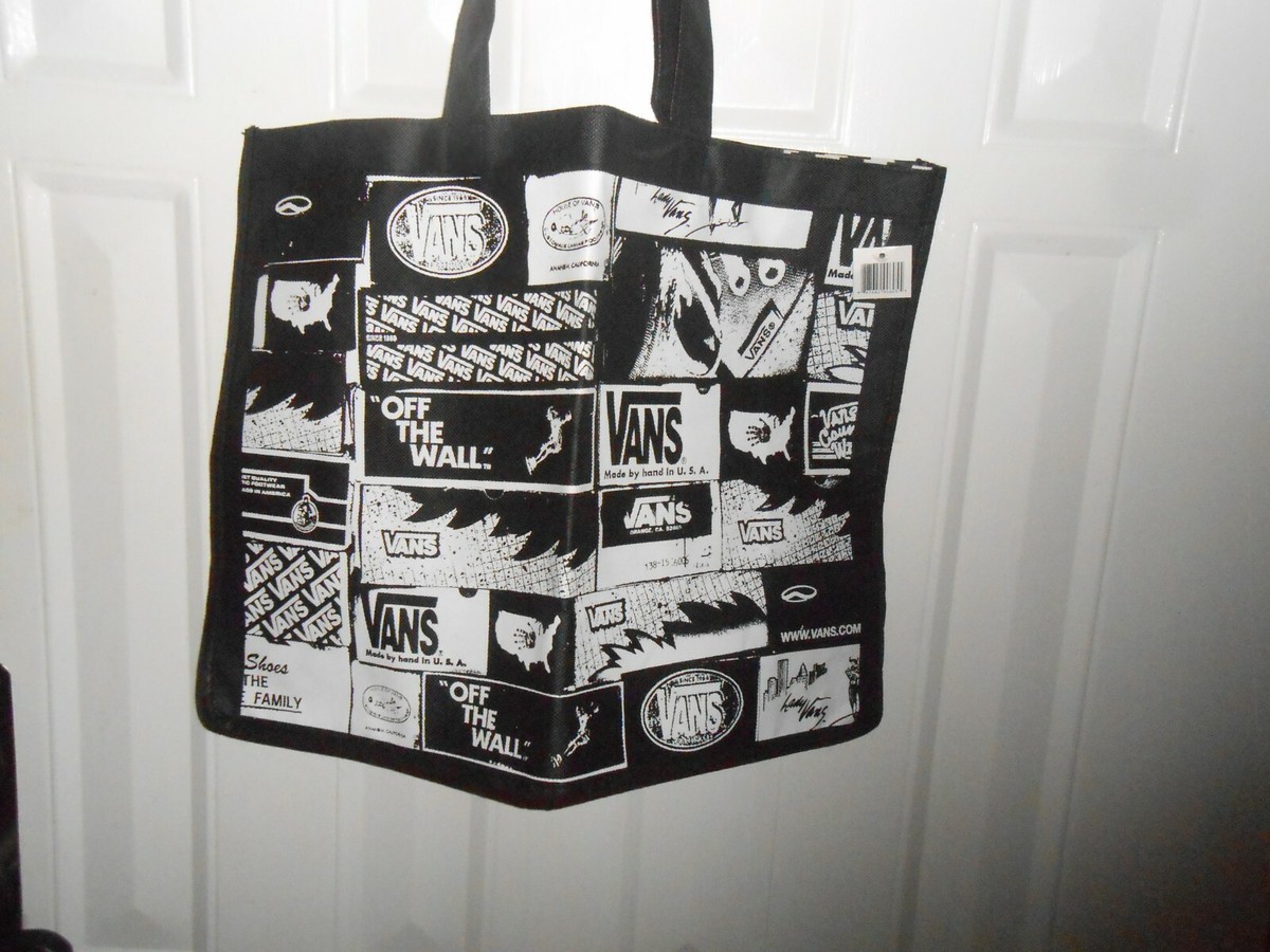 Vans Off The Wall 16” Tote Bag Reusable Shopping | eBay