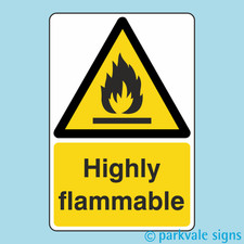Highly Flammable Warning Sign