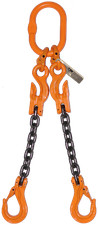 3/8" x 10 ft Adjustable Industrial Chain Sling Lifting Rigging Safety Latch G100