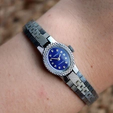 CHAIKA Women's  Ladies Mechanical Watch Blue Dial Vintage CHAJKA Soviet USSR
