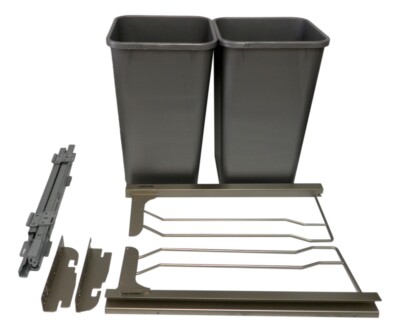 Rev-A-Shelf 53WC-1527SCDM-217 Unten Halterung Doppel Trash Bin 27 Quart Leistung
