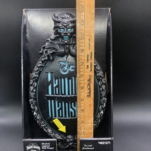 Targa da parete illuminata musicale 2022 GEMMY DISNEY HAUNTED MANSION video Halloween - Foto 10 di 12