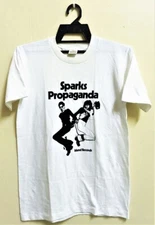VINTAGE 70s SPARKS PROPAGANDA RON RUSSEL MAEL ROCK NEW WAVE TOUR T-SHIRT BT1171
