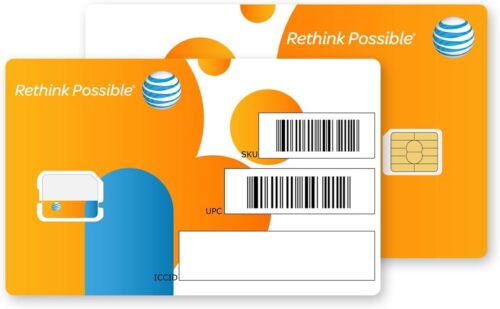 AT&T Inactive SIM Card Nano 5G/4G/3G/LTE (Pack of 10) - Picture 2 of 3