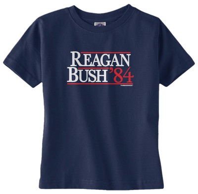 Threadrock Kids Reagan Bush /'84 Toddler T-shirt Vintage Political