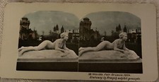 Antique Stereoview World  s Fair St Louis 1904 Statuary In French Exhibit