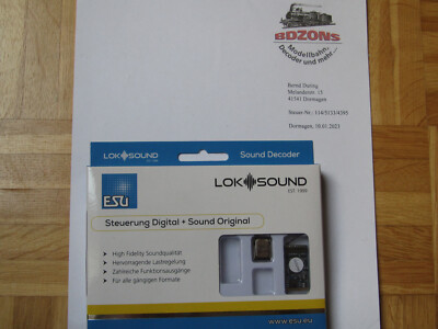 HINSCHAUEN! ESU Loksound 5.0   Decoder 58419 - 21 MTC