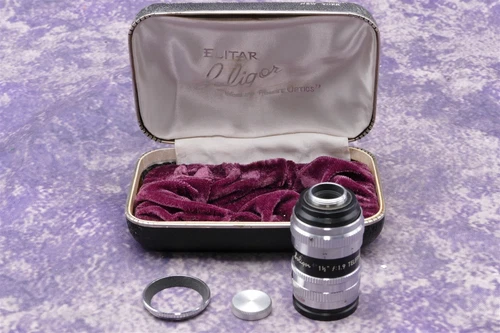 Soligor Elitar 1 1/2 inch (38mm) f1.9 D mount 8mm Movie Lens In Clam Shell Box