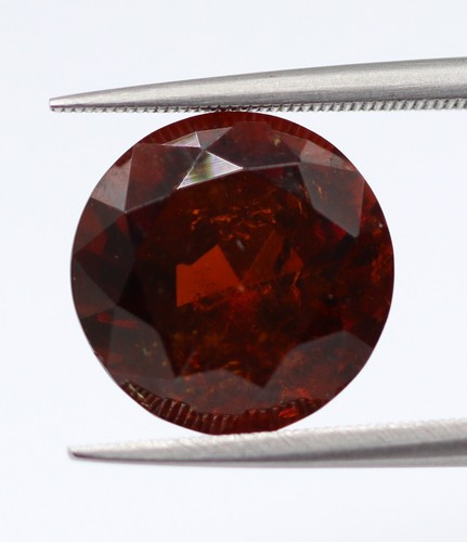 10 MM Round Cut Natural Loose Hessonite Garnet Sri Lanka Untreated Gem 5.73 Ct - Picture 2 of 7