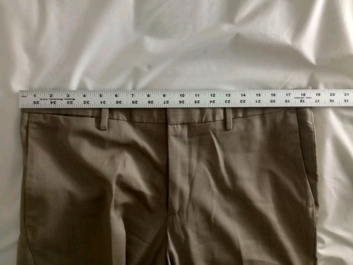 Banana Republic Pants Mens 35x30 100% Wool Modern Slim Fit Pockets Tan Biege - Picture 7 of 8