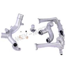 Coolant Pipe W/ Oil Cooler Inlet Tube Kit for Jaguar XE Land Rover AJ126 3.0L V6