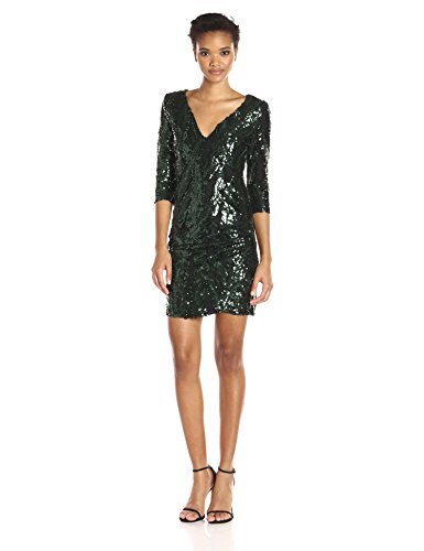 Wyldr Women's Viper Sequin Deep V Neck 