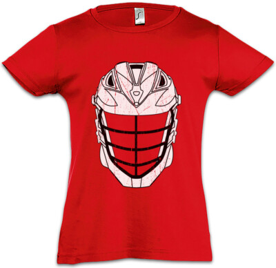 Lacrosse Helmet Kids Girls T-Shirt Player Passion Love Addiction La Crosse Stick