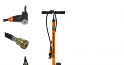 SKS Rennkompressor Fahrradpumpe Orange Multivalve/Messingkopf/E.v.a/Hebelstecker