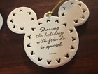 Walt Disney World Christmas Ornament Porcelain Disk Mickey Mouse Ears 2002 inbox — photo 10