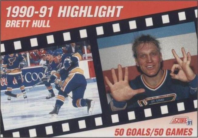 1991-92 Score American - Brett Hull #412 - 1 of 1