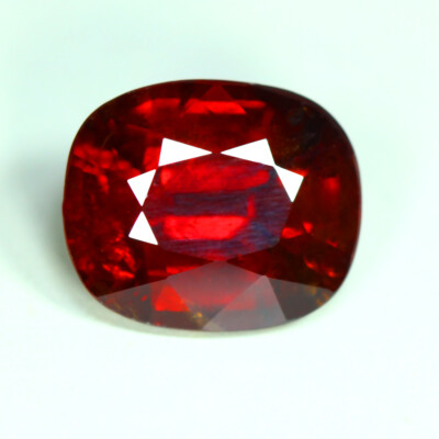 9.20 Cts_Great Best Color_100 % Natural Vivid Red Spessartite Garnet_Srilanka