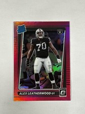 2021 Donruss Optic Pink Prizm Alex Leatherwood RC #266 Raiders Rated Rookie
