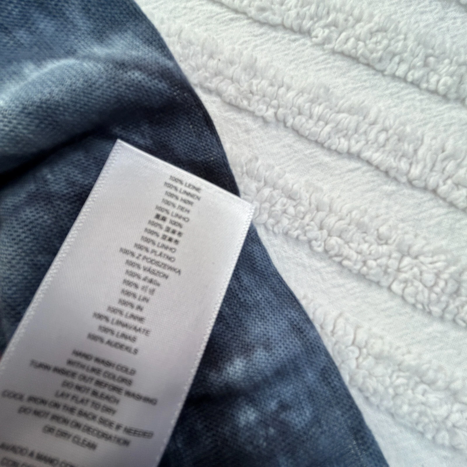 Maxi abito donna Michael Kors nuovo blu navy tie dye icona americana lino taglia XL nuovo