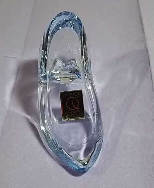 SAOLA Scarpa Pantofola Oneida Crystal in vetro blu SOLO 1 con adesivo Oneida