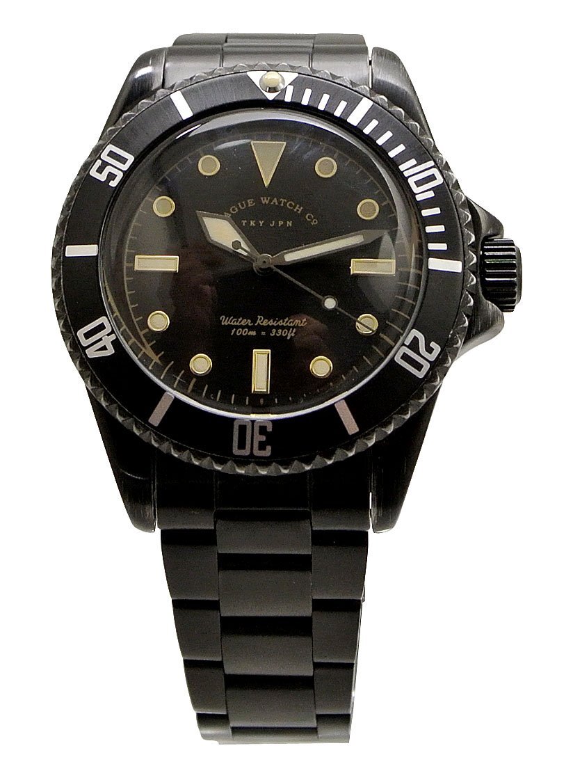 VAGUE WATCH Co. Watch BLK SUB military with nylon band Black VAGUE WATCH Co. Watch BLK SUB military with nylon band Black