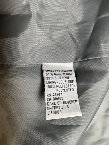 NEW Calvin Klein Blazer Size 10 Fits Like 8 Jacket Wool Silk Blend $159 Pockets - 第 16/20 張圖片