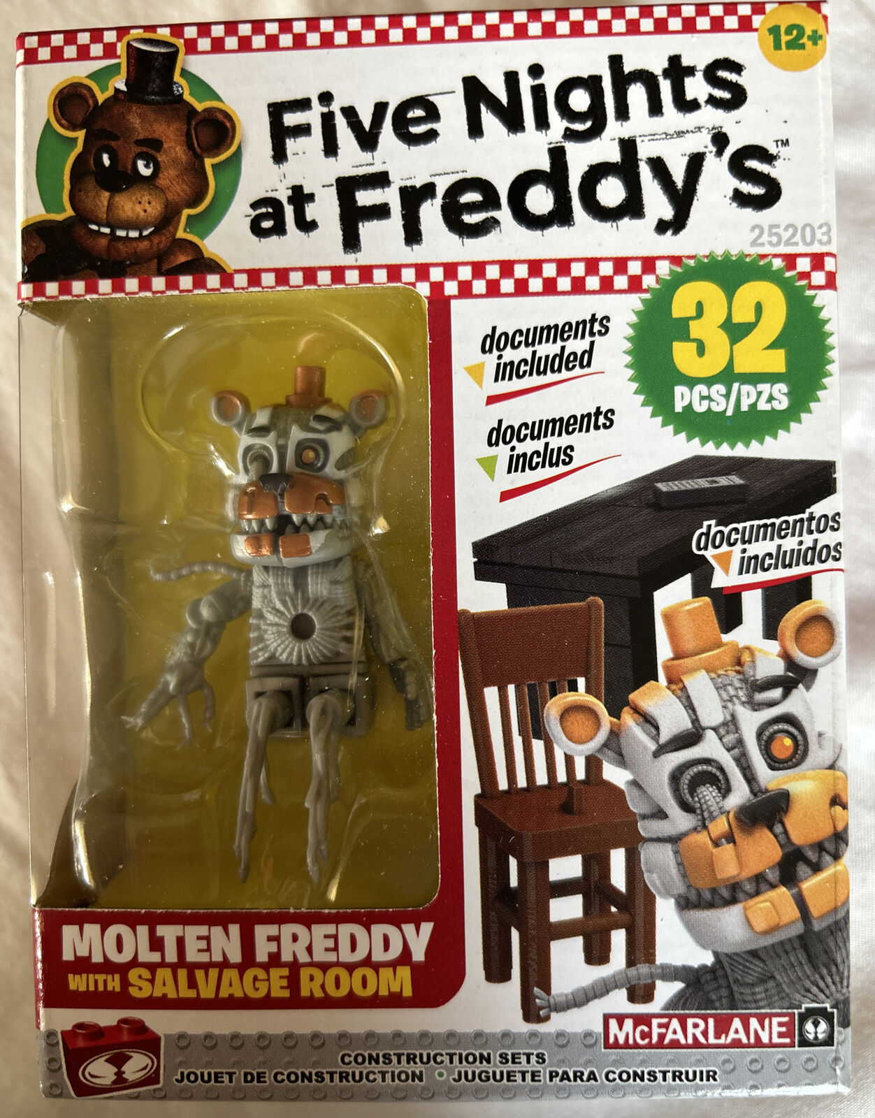 McFarlane Five Nights At Freddy's Molten Freddy Salvage Room Building Set  #25203