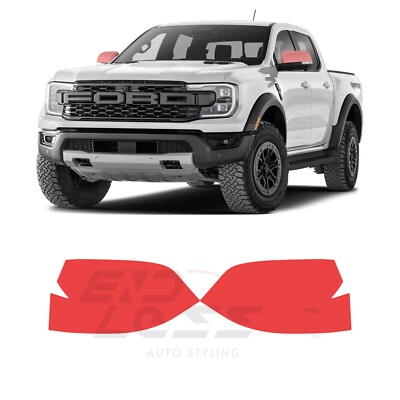 Ranger Raptor 2024-2024 SIDE MIRRORS PreCut Paint Protection Film Clear ...
