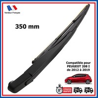 Partsline Heckscheibenwischerarm FüR Peugeot 208 I 2012-2019 350 Mm Schwarz