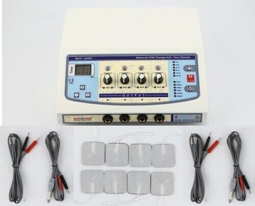 Home Use Prof. Electro.therapy 4 channel Machine Pulse Massager LED ...